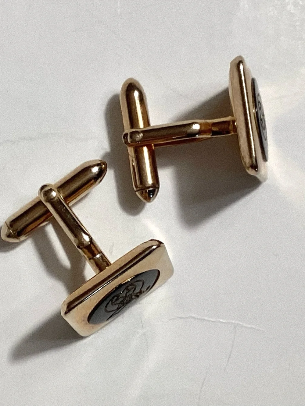 Swank Mid Century Shriners Square Cufflinks